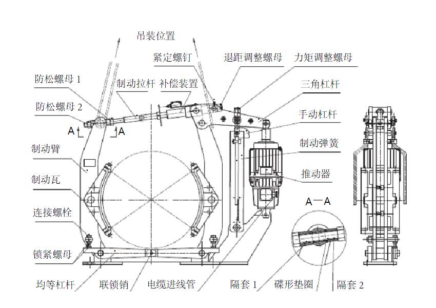 10吨行车刹车原理图图片